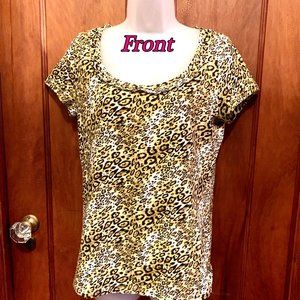 "Jones NY Signature" top, short sleeve, EUC, M
